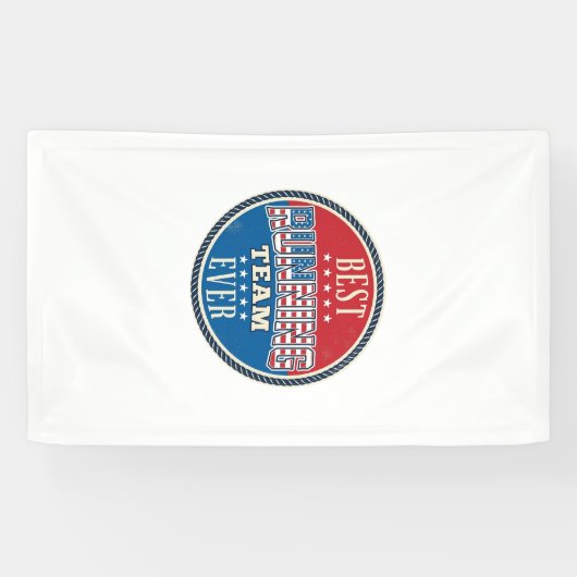 Hardloop Team Patriottisch Vintage Badge Ontwerp_1 Spandoek (Horizontaal)