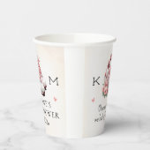 Hardloop themedatisch bloemensneaker bruidsmeisjes papieren bekers (Links)