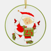 Hardloop Vakantie Cadeau Keramisch Ornament (Voorkant)