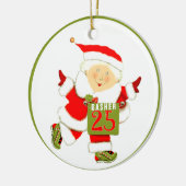Hardloop Vakantie Cadeau Keramisch Ornament (Links)