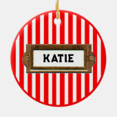 Hardloop Vakantie Cadeau Keramisch Ornament (Achterkant)