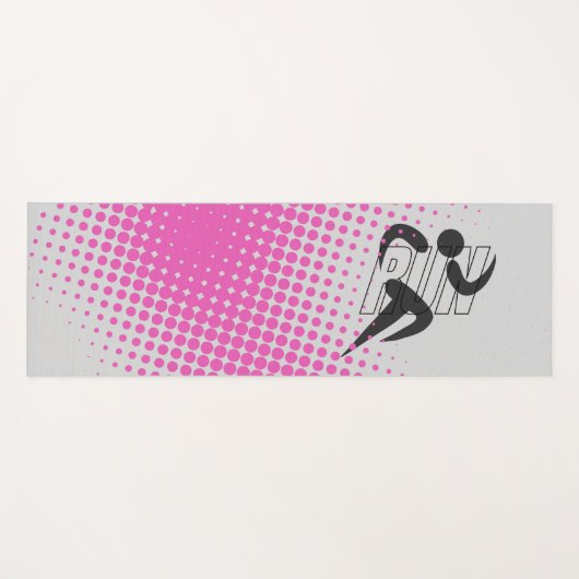 HARDLOOP Workout /Atletische Fitness Oefening Yogamat (Voorkant (horizontaal))