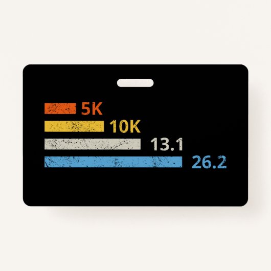 Hardloopafstanden I - 5K 10K 13.1 26.2 Marathoner Badge (Voorkant)