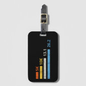 Hardloopafstanden I - 5K 10K 13.1 26.2 Marathoner Bagagelabel (Voorkant (verticaal))