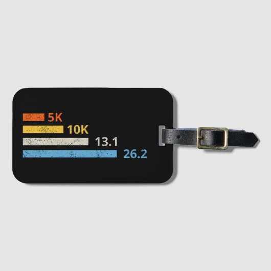 Hardloopafstanden I - 5K 10K 13.1 26.2 Marathoner Bagagelabel (Voorkant (horizontaal))