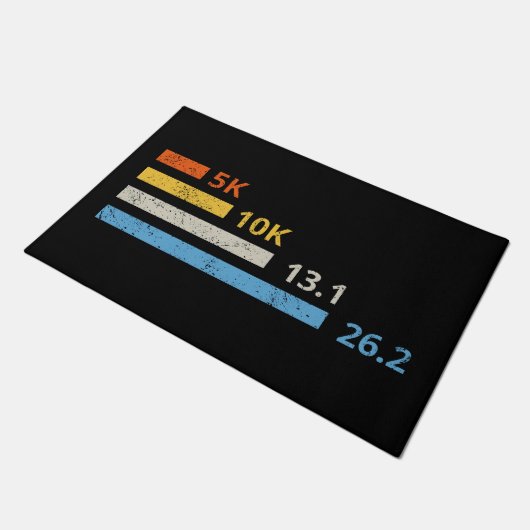 Hardloopafstanden I - 5K 10K 13.1 26.2 Marathoner Deurmat (Schuin)