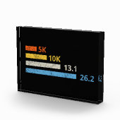 Hardloopafstanden I - 5K 10K 13.1 26.2 Marathoner Fotoblokken (Rechts)