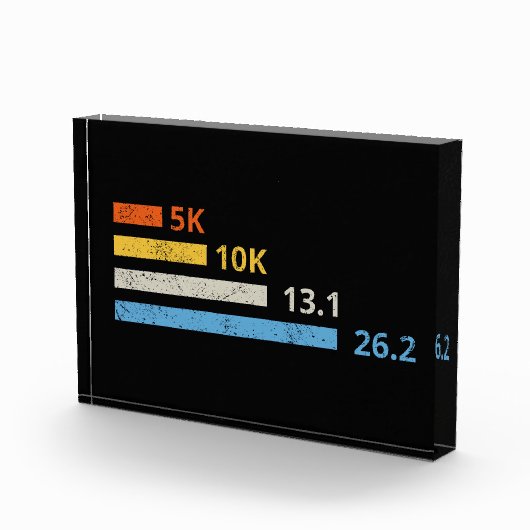 Hardloopafstanden I - 5K 10K 13.1 26.2 Marathoner Fotoblokken (Rechts)