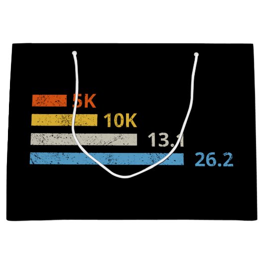 Hardloopafstanden I - 5K 10K 13.1 26.2 Marathoner Groot Cadeauzakje (Voorkant)