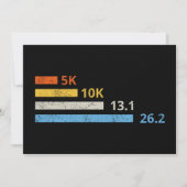 Hardloopafstanden I - 5K 10K 13.1 26.2 Marathoner Kaart (Voorkant)
