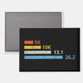 Hardloopafstanden I - 5K 10K 13.1 26.2 Marathoner Magneet (Voorkant / Achterkant)