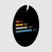 Hardloopafstanden I - 5K 10K 13.1 26.2 Marathoner Ornament (voorkant)