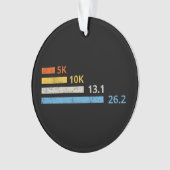 Hardloopafstanden I - 5K 10K 13.1 26.2 Marathoner Ornament (voorkant)