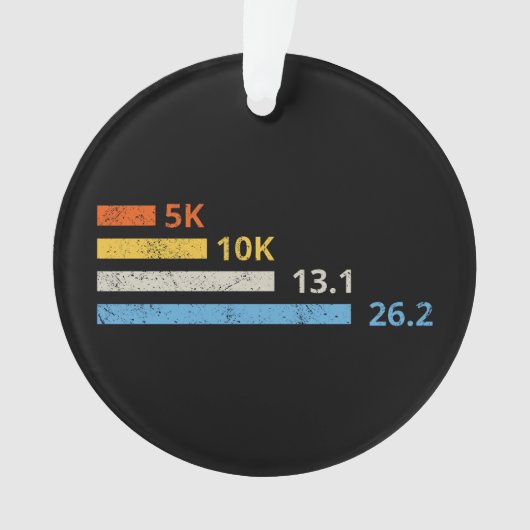 Hardloopafstanden I - 5K 10K 13.1 26.2 Marathoner Ornament (voorkant)