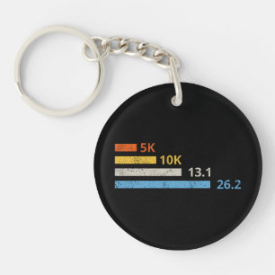 Hardloopafstanden I - 5K 10K 13.1 26.2 Marathoner Sleutelhanger