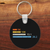 Hardloopafstanden I - 5K 10K 13.1 26.2 Marathoner Sleutelhanger (Voorkant)