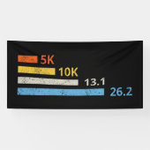 Hardloopafstanden I - 5K 10K 13.1 26.2 Marathoner Spandoek (Horizontaal)