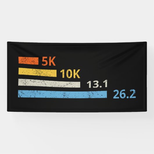 Hardloopafstanden I - 5K 10K 13.1 26.2 Marathoner Spandoek (Horizontaal)