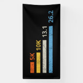 Hardloopafstanden I - 5K 10K 13.1 26.2 Marathoner Spandoek (Verticaal)
