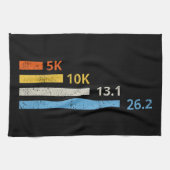 Hardloopafstanden I - 5K 10K 13.1 26.2 Marathoner Theedoek (Horizontaal)