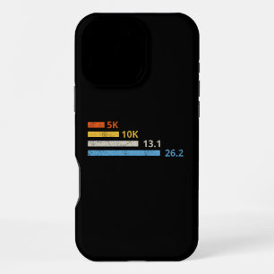 Hardloopafstanden I - 5K 10K 13.1 26.2 Marathonlop iPhone 16 Pro Max Hoesje
