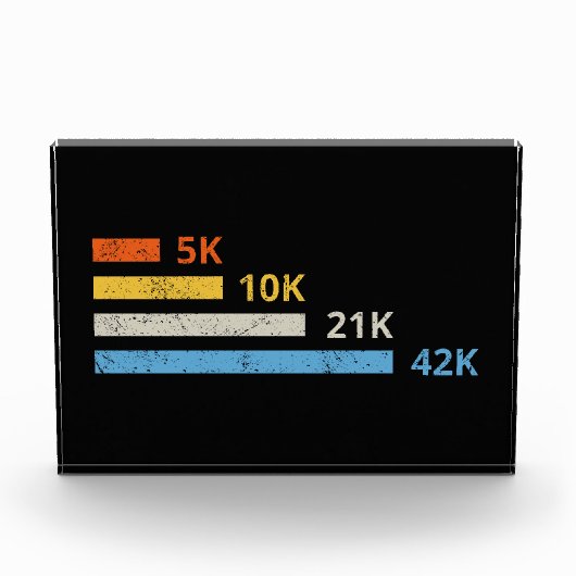 Hardloopafstanden II - 5K 10K 21K 42K Marathoner Fotoblokken (Voorkant)