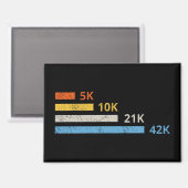 Hardloopafstanden II - 5K 10K 21K 42K Marathoner Magneet (Voorkant / Achterkant)