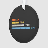 Hardloopafstanden II - 5K 10K 21K 42K Marathoner Ornament (voorkant)