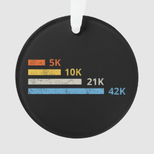Hardloopafstanden II - 5K 10K 21K 42K Marathoner Ornament