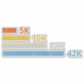 Hardloopafstanden II - 5K 10K 21K 42K Marathoner Sticker (Voorkant)