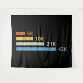 Hardloopafstanden II - 5K 10K 21K 42K Marathoner Wandkleed (Voorkant (horizontaal))