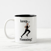 Hardloopatleet Marathoner Tweekleurige Koffiemok (Links)