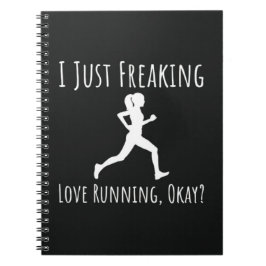 Hardloopcadeaus voor haar Vrouw Modern Girl Runner Notitieboek