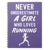 Hardloopcadeaus voor Meisjes Voor Kinderen Race Ra Notitieboek (Voorkant)