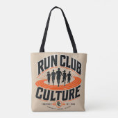 Hardloopclub hardloopteam baan tote bag (Achterkant)