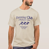 Hardloopclub – Seizoenspace | Minimale hardloper T T-shirt (Voorkant)