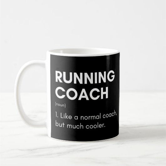Hardloopcoach Als Een Gewone Coach Maar Veel Koele Koffiemok (Links)