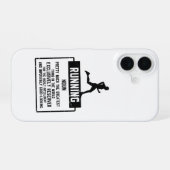 Hardloopdefinitie iPhone 16 Hoesje (Achterkant horizontaal)