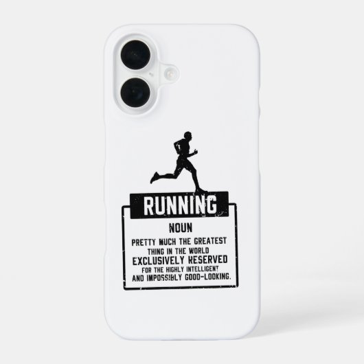 Hardloopdefinitie iPhone 16 Hoesje (Achterkant)