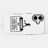 Hardloopdefinitie iPhone 16 Hoesje (Achterkant horizontaal)
