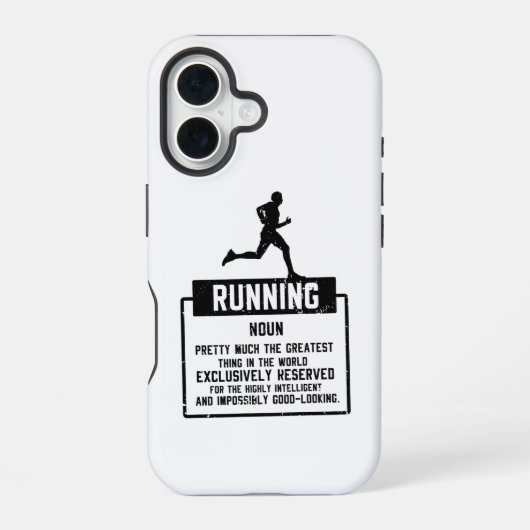 Hardloopdefinitie iPhone 16 Hoesje (Achterkant)