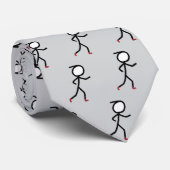 Hardloopende Stickman Stropdas (Opgerold)