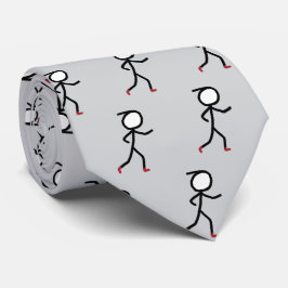 Hardloopende Stickman Stropdas