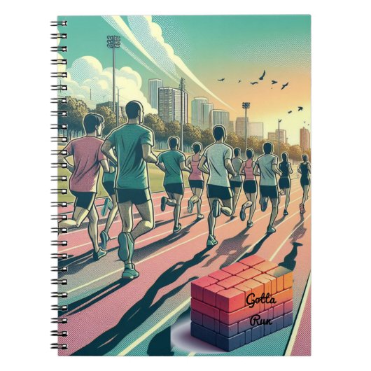 Hardloopgroep Komt Samen Gotta Run Notitieboek (Voorkant)
