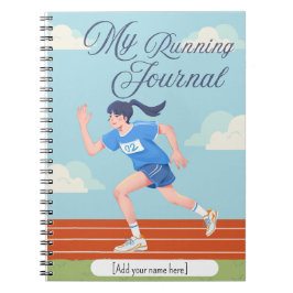 Hardloopjournaal | Gepersonaliseerde fitness track Notitieboek