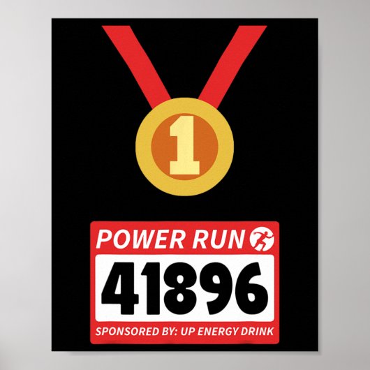 Hardlooploper Halve Marathon Halloween Kostuum 1 Poster (Voorkant)