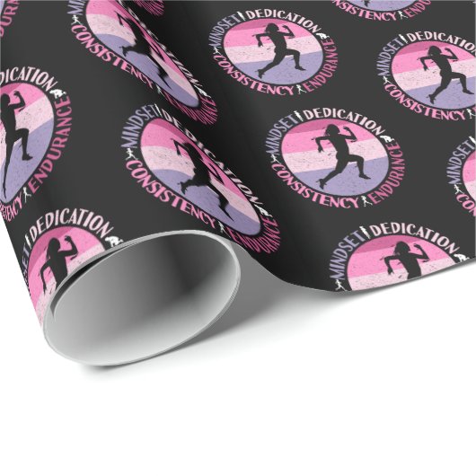 Hardloopmentaliteit - Girthy Runner-uithoudingsver Cadeaupapier (Rol Hoek)