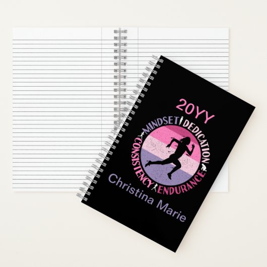 Hardloopmentaliteit - Girthy Runner-uithoudingsver Notitieboek (Binnen)