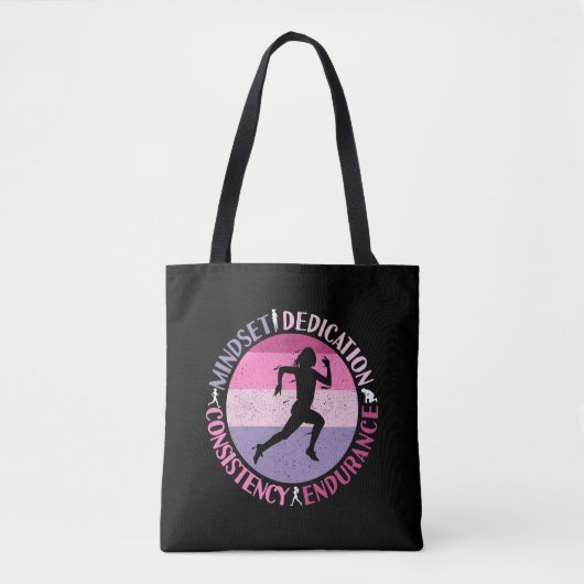 Hardloopmentaliteit - Girthy Runner-uithoudingsver Tote Bag (Voorkant)