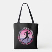 Hardloopmentaliteit - Girthy Runner-uithoudingsver Tote Bag (Achterkant)